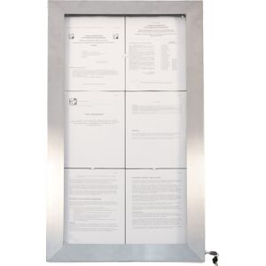 Securit Informationsdisplay 6xa4, Rustfrit