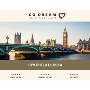 Go Dream Oplevelsesgave - Cityophold I Europa