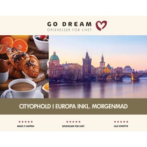 Go Dream Oplevelsesgave - Cityophold I Europa M. Morgenmad