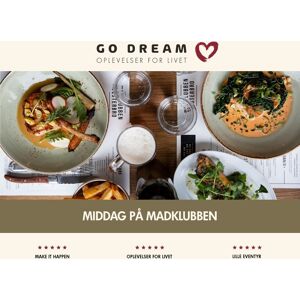 Go Dream Oplevelsesgave - Middag På Madklubben