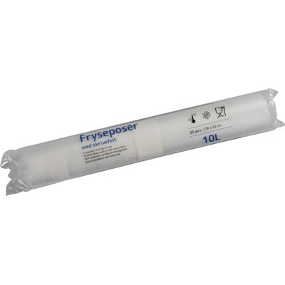LOCAL Frysepose - 10 L, 53x28cm, Rulle af 25 LOCAL Frysepose - 10 L, 53x28cm, Rulle af 25