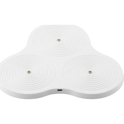 Sirius Decopower Ladeplade, 3 Stationer, Hvid Sirius Decopower Ladeplade, 3 Stationer, Hvid