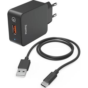 Hama 19,5 W Qualcomm Usb-A Oplader, Sort