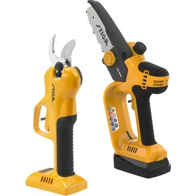 Stiga Håndsav+grensaks Sp100, 20v, Inkl. Batteri Stiga Håndsav+grensaks Sp100, 20v, Inkl. Batteri