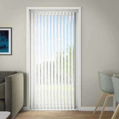 Debel Line Lamelgardin, 100x250 Cm, Hvid Debel Line Lamelgardin, 100x250 Cm, Hvid
