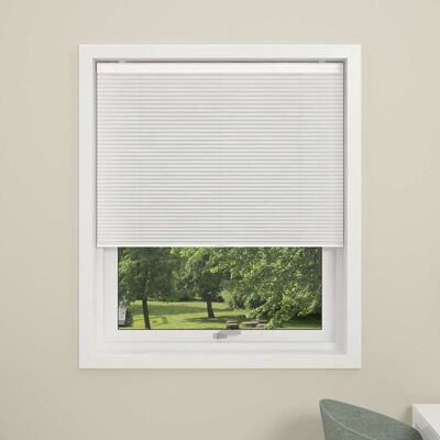 Debel Touch Split Plisségardin, 80x160 Cm, Hvid Debel Touch Split Plisségardin, 80x160 Cm, Hvid