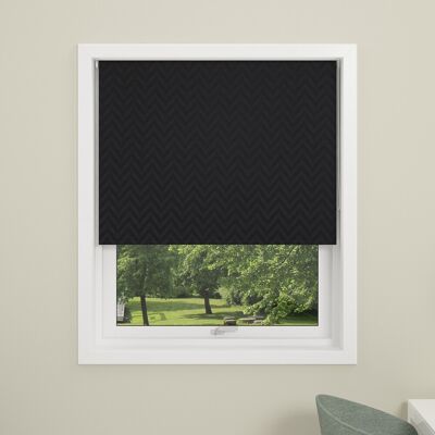 Debel Zig Zag Rullegardin, Mørkl, 160x175 Cm, Sort Debel Zig Zag Rullegardin, Mørkl, 160x175 Cm, Sort
