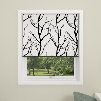Debel Træprint Rullegardin, Mørkl, 120x175cm, Hvid Debel Træprint Rullegardin, Mørkl, 120x175cm, Hvid