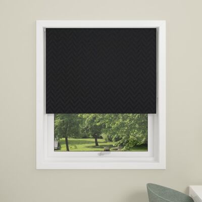 Debel Zig Zag Rullegardin, Mørkl, 100x175 Cm, Sort Debel Zig Zag Rullegardin, Mørkl, 100x175 Cm, Sort