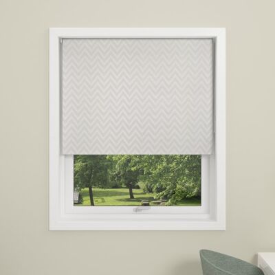 Debel Zig Zag Rullegardin, Mørkl, 160x175 Cm, Hvid Debel Zig Zag Rullegardin, Mørkl, 160x175 Cm, Hvid