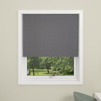 Debel Zig Zag Rullegardin, Mørkl, 100x175 Cm, Grå Debel Zig Zag Rullegardin, Mørkl, 100x175 Cm, Grå