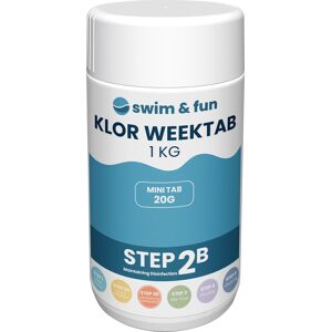 Swim & Fun Klor Weektab 20 G, 1 Kg