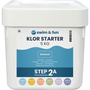 Swim & Fun Klor Starter, Hurtigtopløsende Granulat, 5 Kg