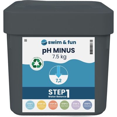 Swim & Fun pH Minus 7,5 kg - Pool pH Justering Swim & Fun pH Minus 7,5 kg - Pool pH Justering