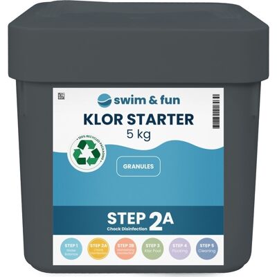 Swim & Fun Klorgenerator Starter Hurtigopløselige Granuler - Pool Desinfektion Swim & Fun Klorgenerator Starter Hurtigopløselige Granuler - Pool Desinfektion