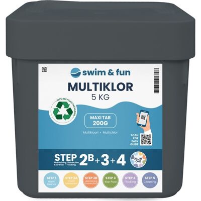 MultiKlor Maxi Pooltabletter - Vandpleje - 20.000L MultiKlor Maxi Pooltabletter - Vandpleje - 20.000L