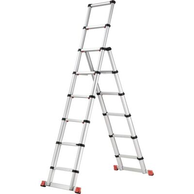 Lomax Trappestige Teleskop 8+6 Trin 2,35 M Lomax Trappestige Teleskop 8+6 Trin 2,35 M