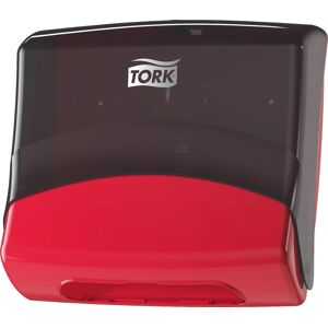 Tork W4 Top-Pak Dispenser Aftøringsklude, Sort/rød