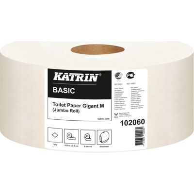 Katrin Basic Gigant M Toiletpapir 1-Lag Katrin Basic Gigant M Toiletpapir 1-Lag