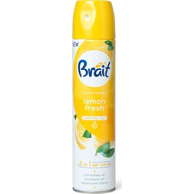 Brait Luftfrisker Spray Lemon Fresh 300 Ml Brait Luftfrisker Spray Lemon Fresh 300 Ml