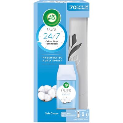 AirWick Soft Cotton Automatisk Luftfrisker - 60 Dage AirWick Soft Cotton Automatisk Luftfrisker - 60 Dage