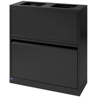 Bica 880 Affaldsstation, 6 Spande, Sort Bica 880 Affaldsstation, 6 Spande, Sort