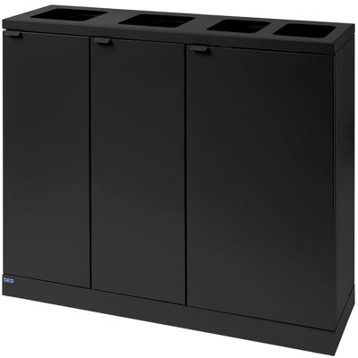 Bica 950 Affaldsstation, 4 Spande, Sort Bica 950 Affaldsstation, 4 Spande, Sort
