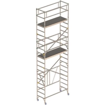 Alulock Foldestillads 75 X 180 (Gelænder) - Højde 4,65 M Alulock Foldestillads 75 X 180 (Gelænder) - Højde 4,65 M