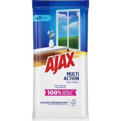 Ajax Wipes Multi Action Plantebaseret 40 Stk Ajax Wipes Multi Action Plantebaseret 40 Stk