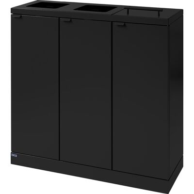 Bica 873 Affaldsstation 3x65l, Løftelåg, Sort Bica 873 Affaldsstation 3x65l, Løftelåg, Sort