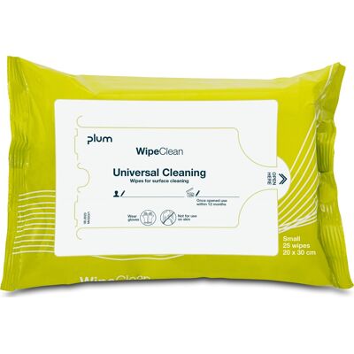Plum Wipeclean Universal Small 25 Wipes Plum Wipeclean Universal Small 25 Wipes