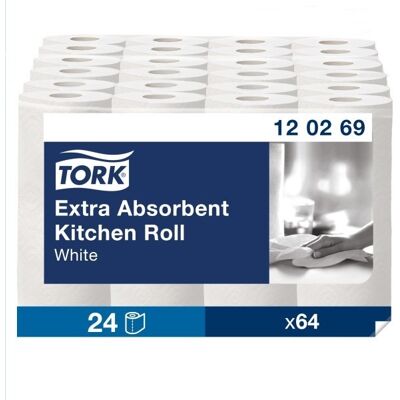 Tork Ekstra Plus Køkkenrulle, 2-Lags, 24 Ruller Tork Ekstra Plus Køkkenrulle, 2-Lags, 24 Ruller
