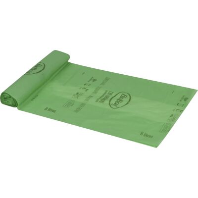 BioBag Affaldsposer Biobaseret 8 L, 39x41 Cm, Grøn BioBag Affaldsposer Biobaseret 8 L, 39x41 Cm, Grøn