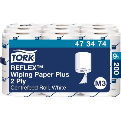 Tork M3 Reflex Mini Aftørringspapir, 2-Lag, 9 Rl Tork M3 Reflex Mini Aftørringspapir, 2-Lag, 9 Rl