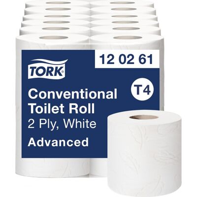 Tork T4 Advanced Toiletpapir Lang, 2-Lag, 24 Rl Tork T4 Advanced Toiletpapir Lang, 2-Lag, 24 Rl