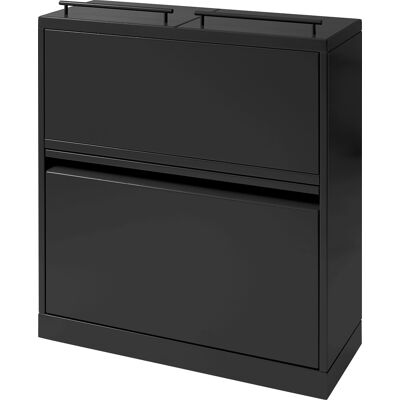 Bica 881 Affaldsstation, 5 Spande, Sort Bica 881 Affaldsstation, 5 Spande, Sort