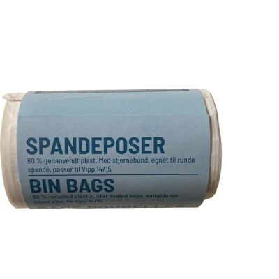 No-Name Spandeposer M/stjernebund 14l, 34x50cm, 20my, Hvid No-Name Spandeposer M/stjernebund 14l, 34x50cm, 20my, Hvid