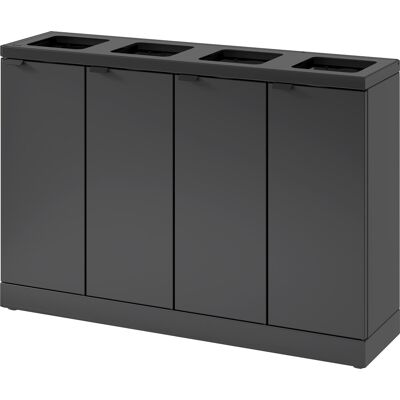 Bica Basic 878 Affaldsstation, 4x45 L, Antracit Bica Basic 878 Affaldsstation, 4x45 L, Antracit