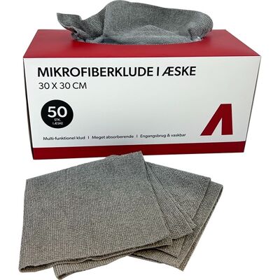 Avant Mikrofiberklude I Kasse, 30x30cm, 50 Stk. Avant Mikrofiberklude I Kasse, 30x30cm, 50 Stk.