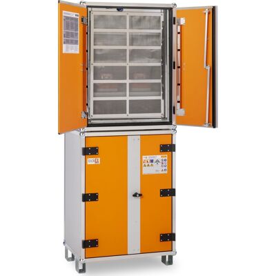CEMO Batteriopbevaringsskab 400v M/fødder, 66x80x213 Cm CEMO Batteriopbevaringsskab 400v M/fødder, 66x80x213 Cm
