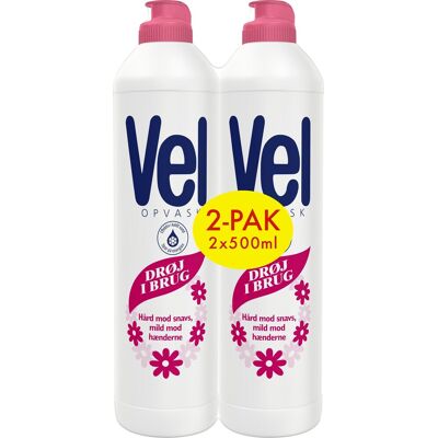 Vel Opvaskemiddel Dobbeltpack 2 X 500 Ml Vel Opvaskemiddel Dobbeltpack 2 X 500 Ml