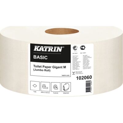 Katrin Basic Gigant M Toiletpapir 1-Lag Katrin Basic Gigant M Toiletpapir 1-Lag