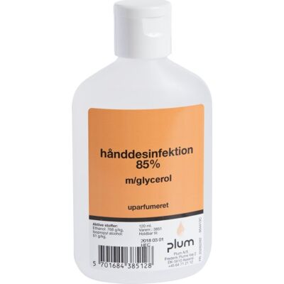 Plum Hånddesinfektion 85% Flydende 120 Ml Plum Hånddesinfektion 85% Flydende 120 Ml