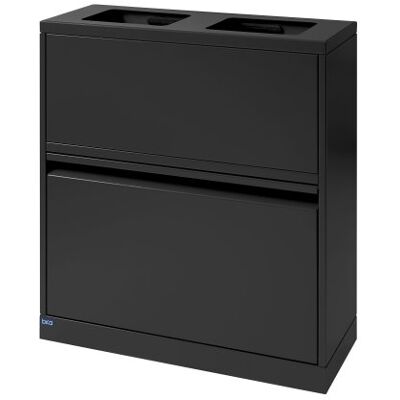 Bica 880 Affaldsstation, 6 Spande, Sort Bica 880 Affaldsstation, 6 Spande, Sort