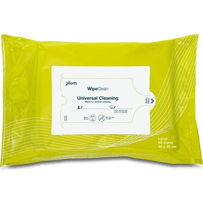 Plum Wipeclean Universal Large 20 Wipes Plum Wipeclean Universal Large 20 Wipes
