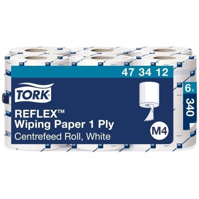 Tork M4 Reflex Aftørringspapir, Quickdry, 6 Rl Tork M4 Reflex Aftørringspapir, Quickdry, 6 Rl
