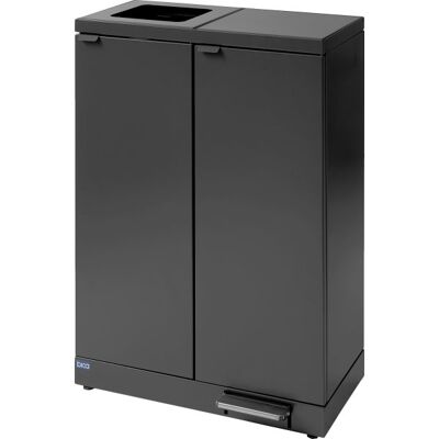Bica 974 Affaldsstation 2x65l, Pedallåg, Antracit Bica 974 Affaldsstation 2x65l, Pedallåg, Antracit