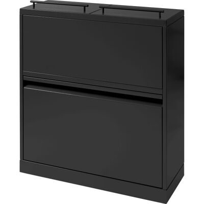 Bica 881 Affaldsstation, 5 Spande, Sort Bica 881 Affaldsstation, 5 Spande, Sort