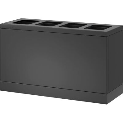Bica Basic 831 Affaldsstation, 4x10 L, Antracit Bica Basic 831 Affaldsstation, 4x10 L, Antracit