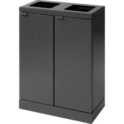 Bica Basic 871 Affaldsstation, 2x45 L, Antracit Bica Basic 871 Affaldsstation, 2x45 L, Antracit